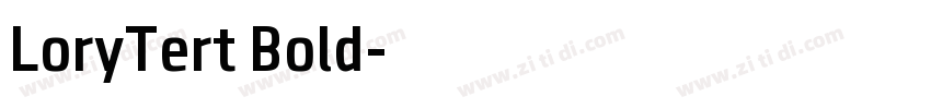 LoryTert Bold字体转换
